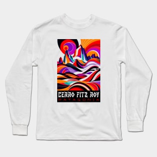 Fresh Cerro Fitz Roy Mountain Argentina Long Sleeve T-Shirt